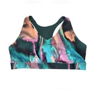 Tek Gear Women's Plus Vibrant Marble Tie-Dye Sports Bra 2X